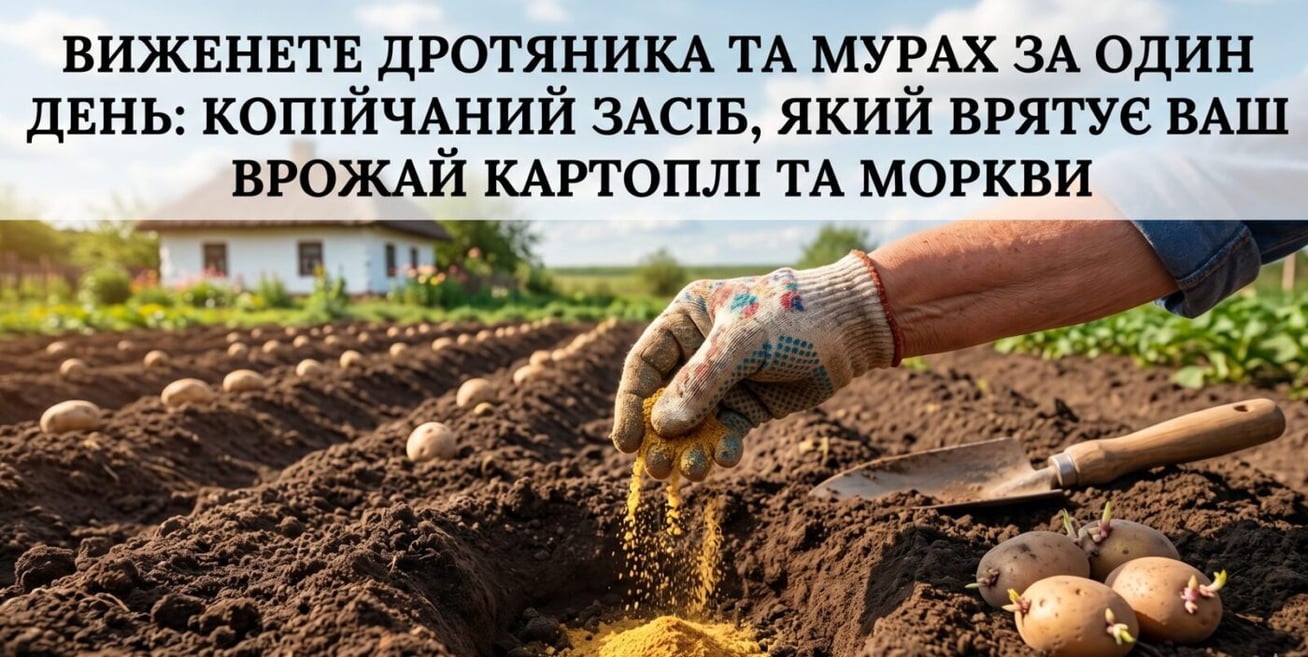 Виженете дротяника та мурах за один день: копійчаний засіб, який врятує ваш врожай картоплі та моркви
