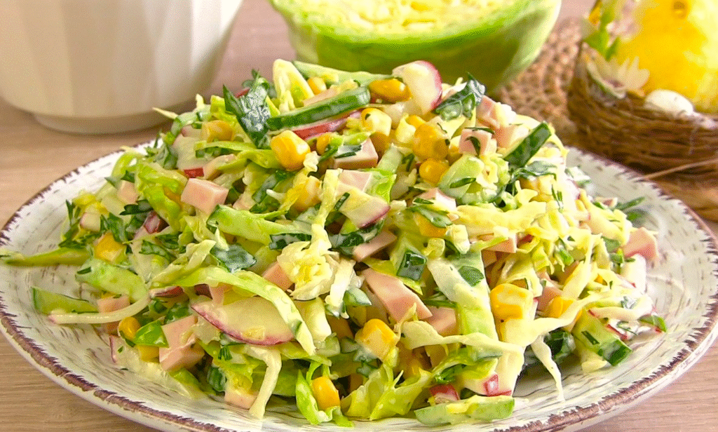 Салат “Флірт”: небанальний салат з молодої капусти на кожен день чи на святковий стіл