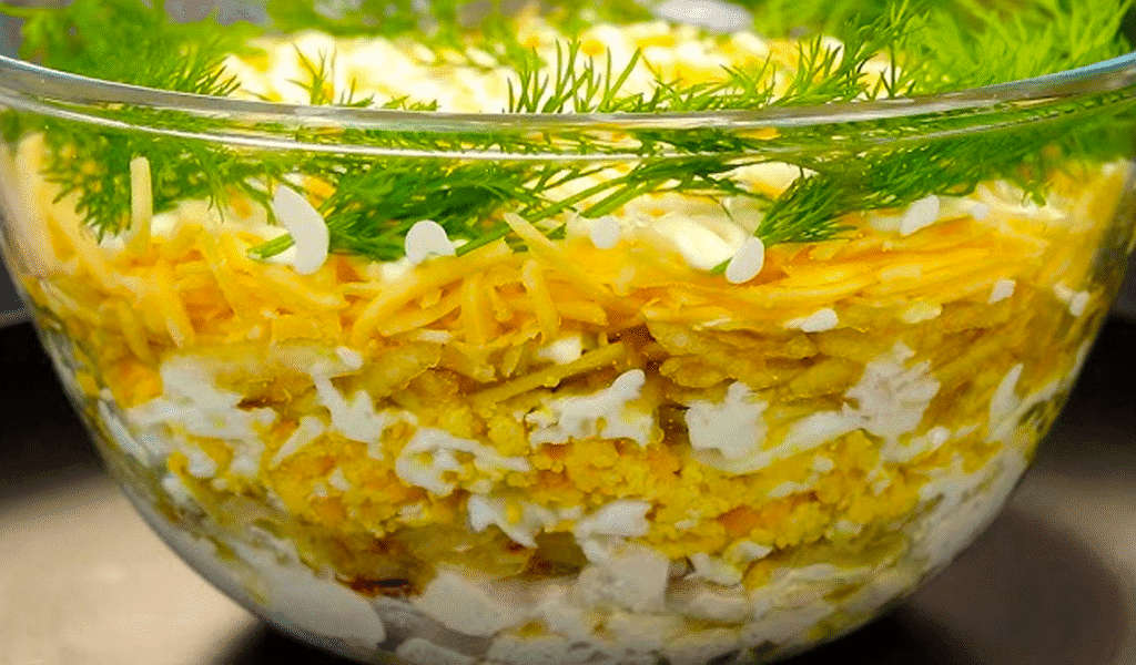 Ось це так Салат “Гануся”! З простих продуктів за 5 хвилин