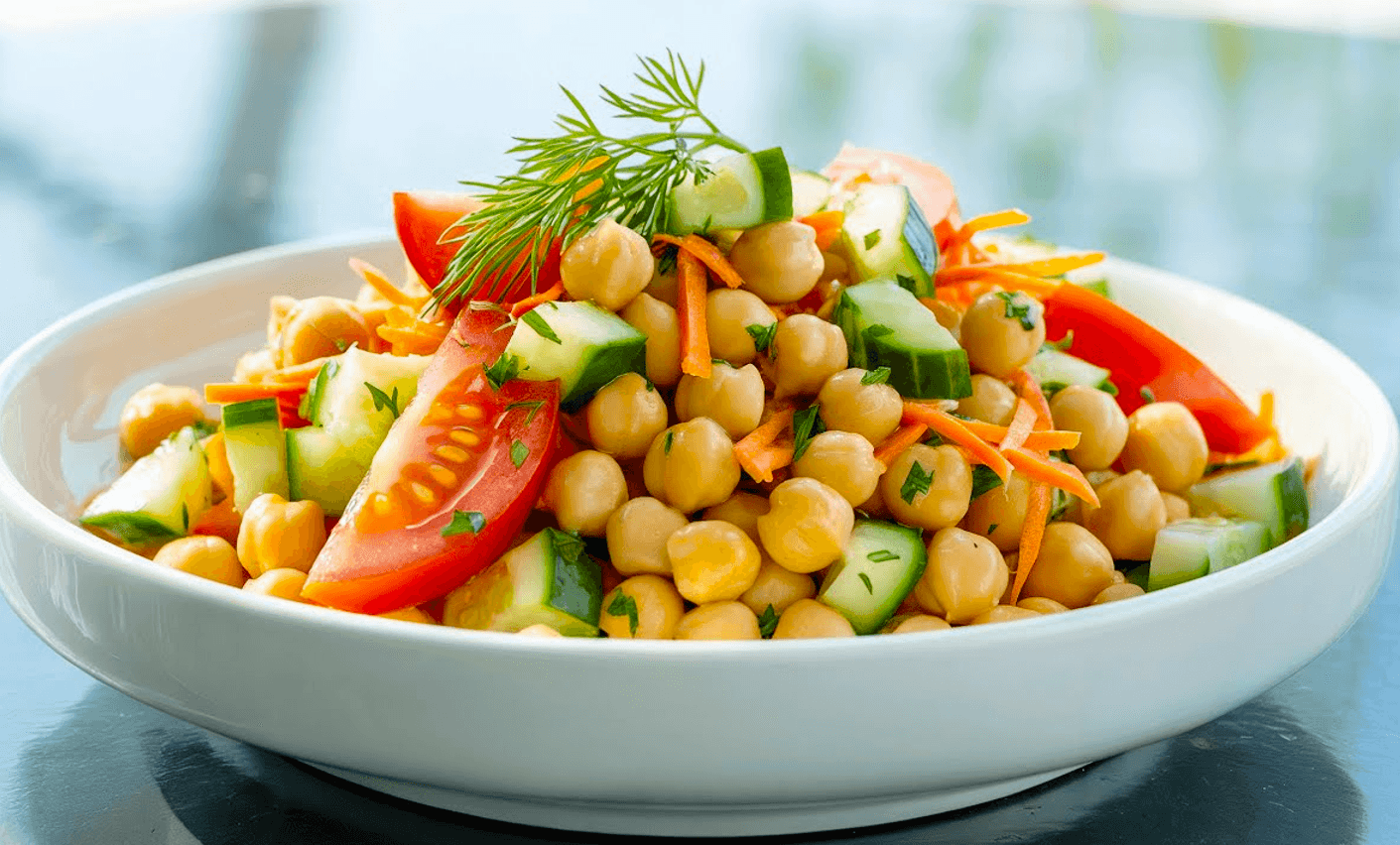 Салат з нуту, який спалює жир на животі! Я схудла на 20 кг за три місяці!