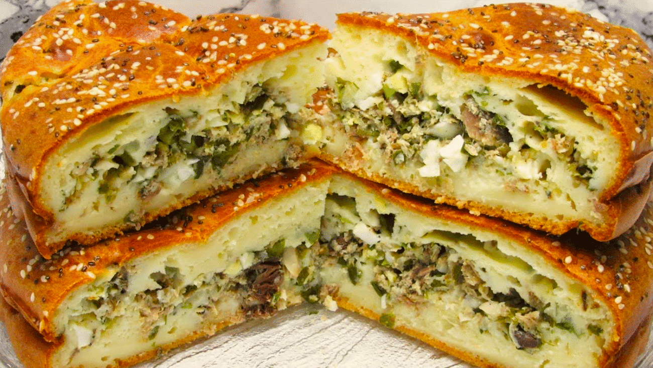 Заливний Пиріг з рибними консервами! Рецепт бабусі чоловіка, який обожнюють всі!