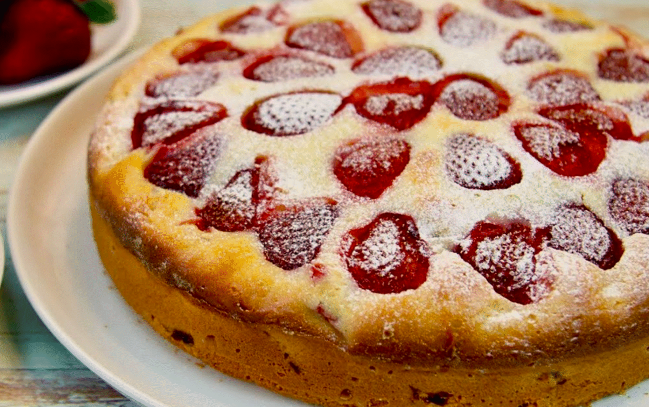 італійський полуничний пиріг