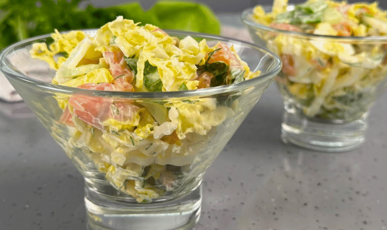 Салат "У десятку"! Нашвидкуруч з пекінської Капусти! Хоч на свято! Пряме попадання!