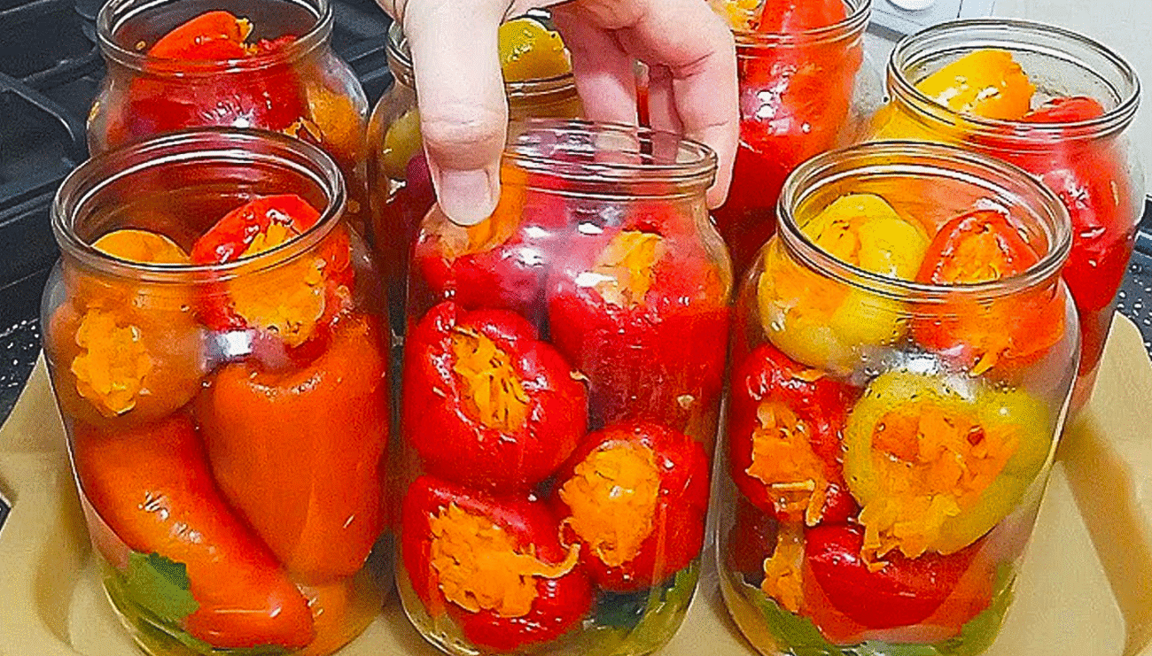 Делікатес з простих овочів! Фарширований перець на Зиму! Рецепт, на який йде полювання