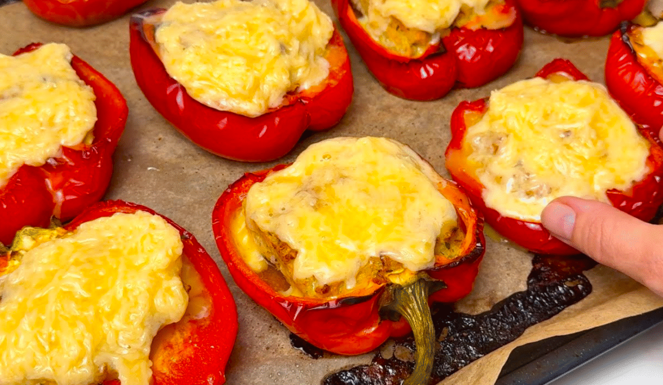 Фаршировані перці: такі смачні, що я готую їх двічі на тиждень! Смачніше, ніж піца!