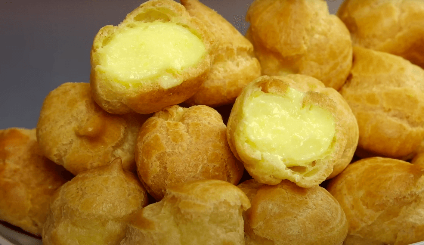 профітролі з заварним кремом