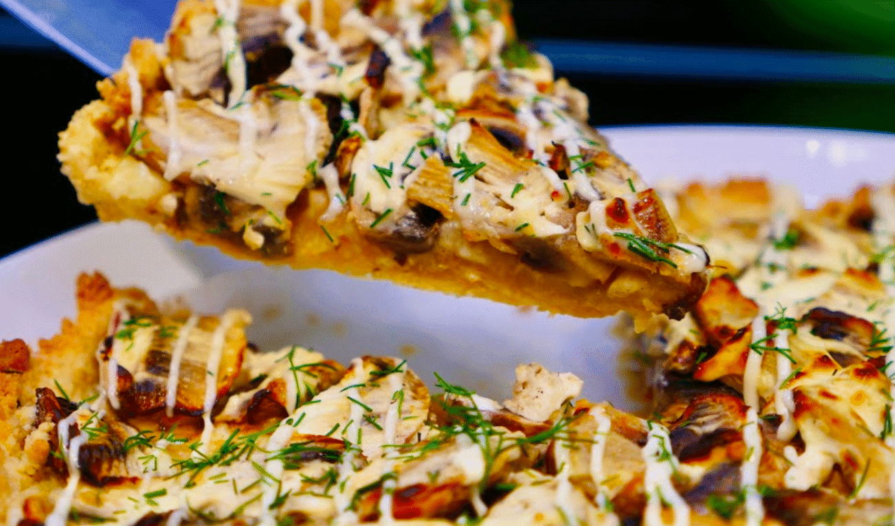 Грибний пиріг "Хвилинка"! До супу, як перекус, до останнього шматочка! Пальчики оближеш!