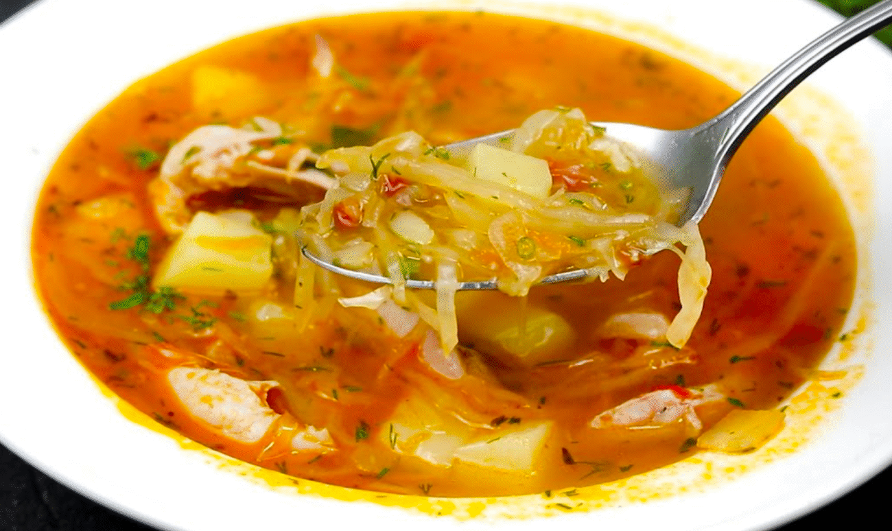 Домашній суп з капусти, який всі пам'ятають з дитинства! Готую по 2 рази на тиждень