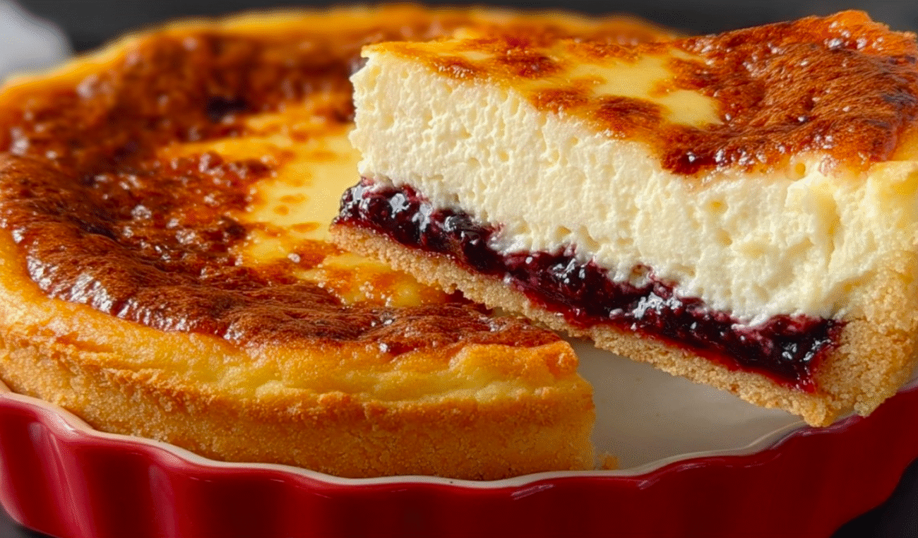 Найніжніший сирник з варенням на пісочному тісті - простий рецепт без зайвого клопоту