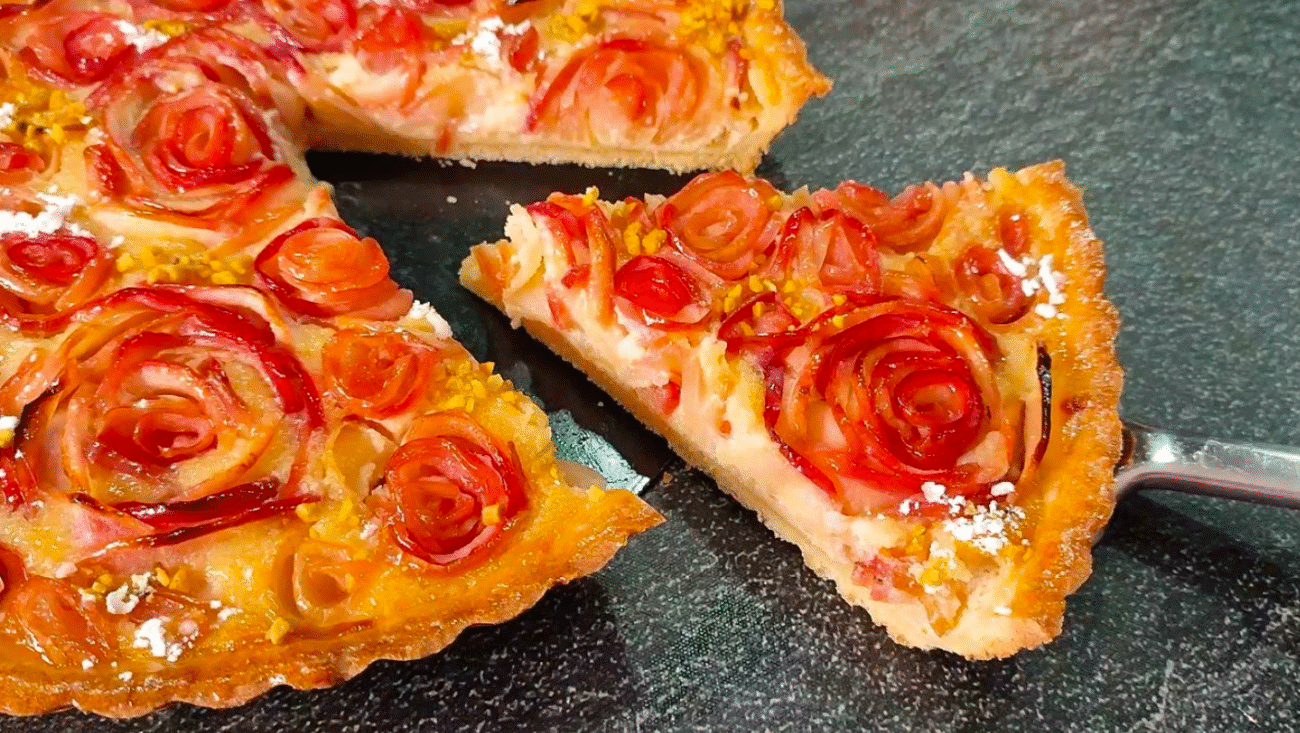 Знаменитий Французький яблучний пиріг "Букет Троянд" з Франжипаном! Найсмачніше, що я їла