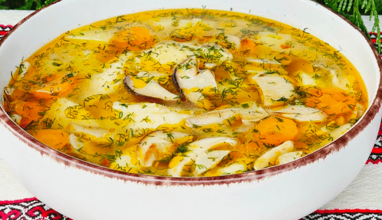 Грибна юшка з білих грибів з галушками - перлина Закарпаття від Закарпатської господині