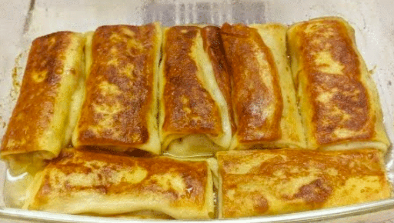 Млинці з м'ясом, запечені в духовці! Рецепт від Сільської господині - готую одразу потрійну порцію