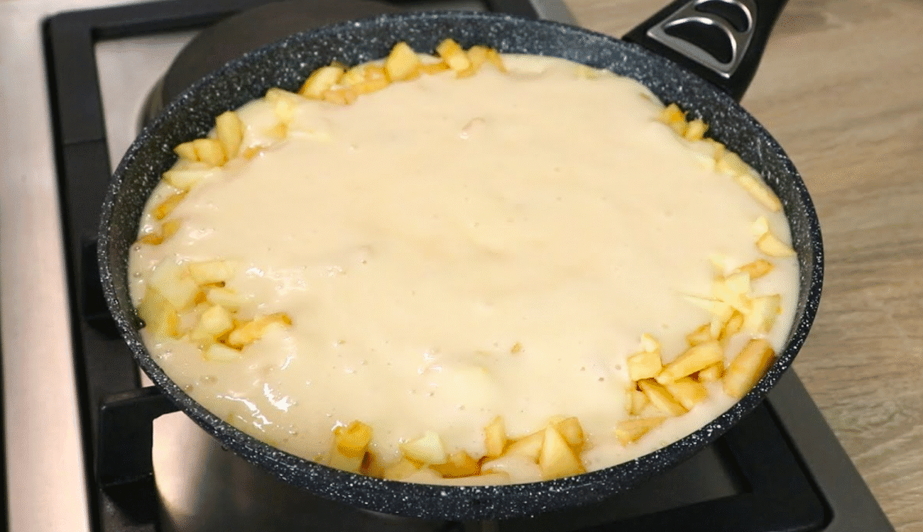 За 5 Хв Японський яблучний Пиріг На сковороді та в Духовці! Цей рецепт шукають всі!