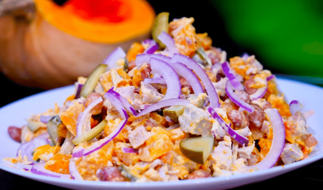 З того, що вдома було! Навіть не очікувала, що буде так смачно! Салат з гарбуза