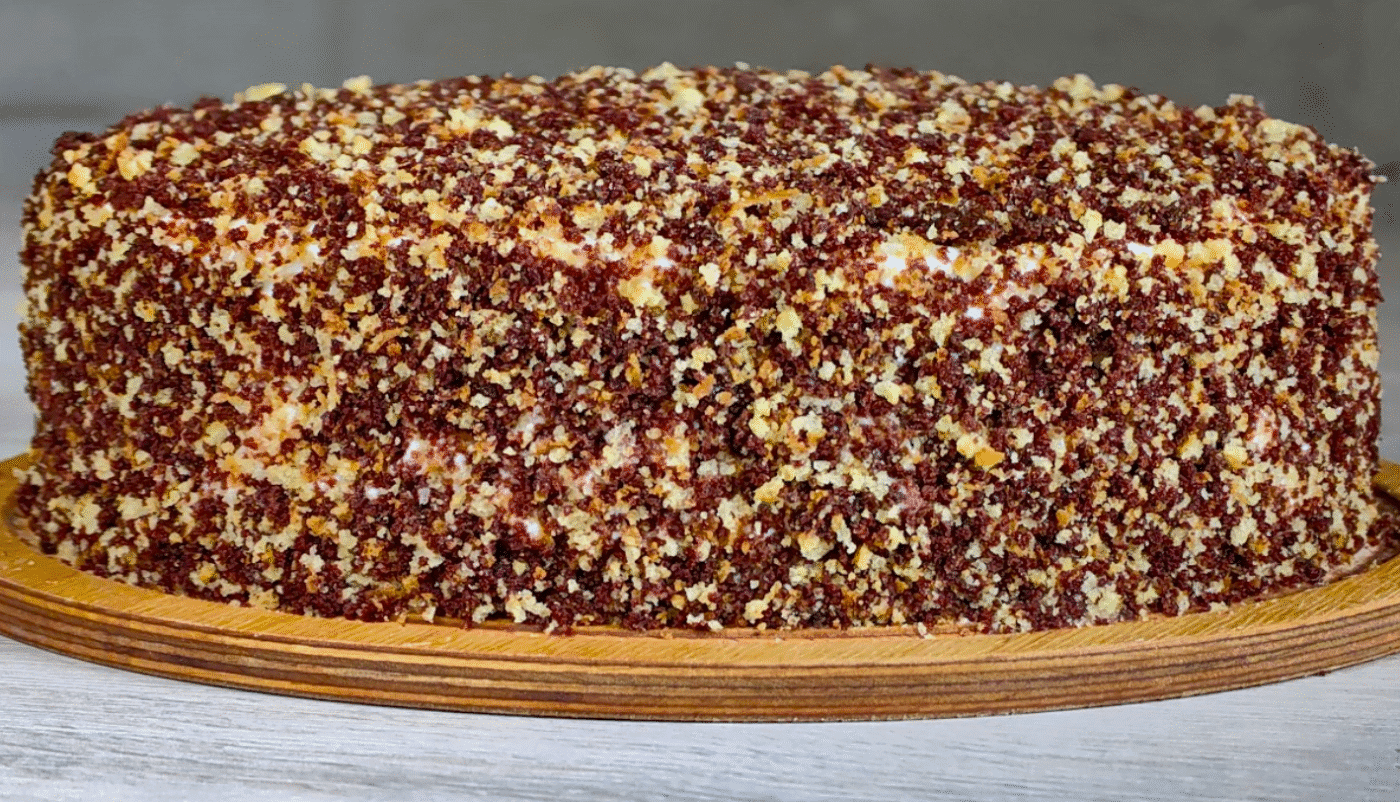 Торт "Три склянки", без міксера, без просочення, На кефірі! Готується на раз-два