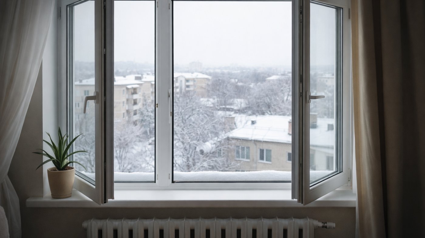 Як правильно провітрювати квартиру взимку, щоб тепло не втрачалося