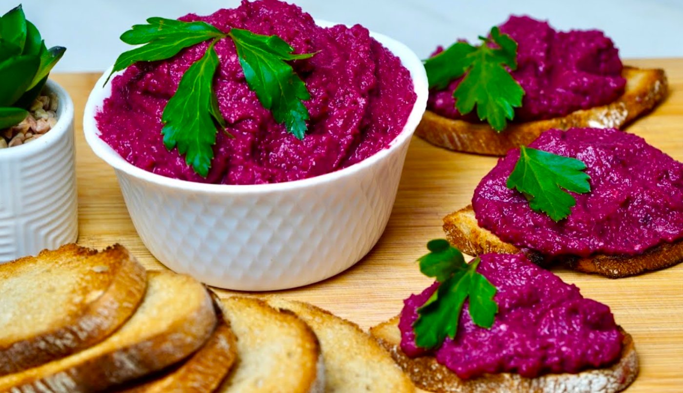Беру буряк, банку квасолі і готую смачну намазку! Овочевий паштет, який з'їдять за хвилину