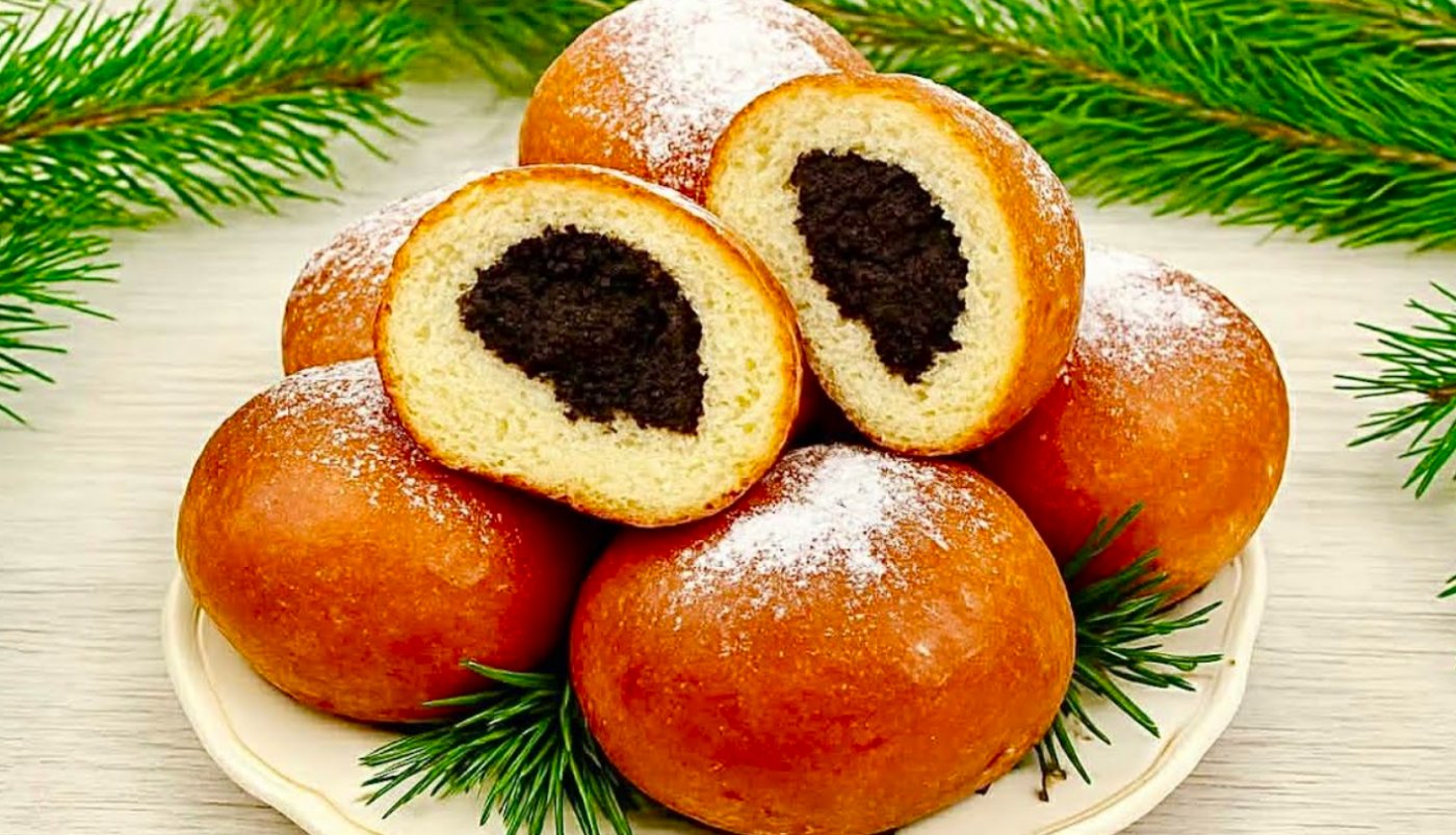 Львівські пісні пампухи з маком на Святвечір! Пухкі і багато начинки