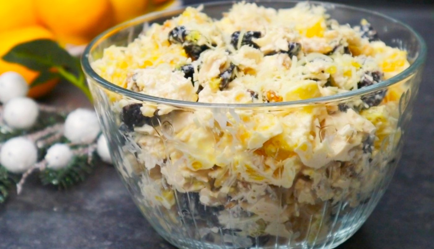 5 хвилин і гості в захваті! Салат "Новорічний поцілунок", мега вдале поєднання