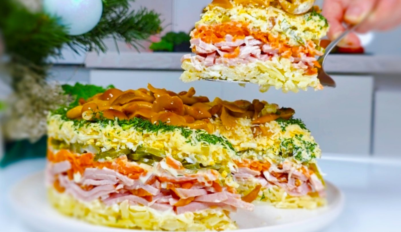 Салат на Новий рік 2026! Лісова поляна - зникне з столу ще до бою курантів