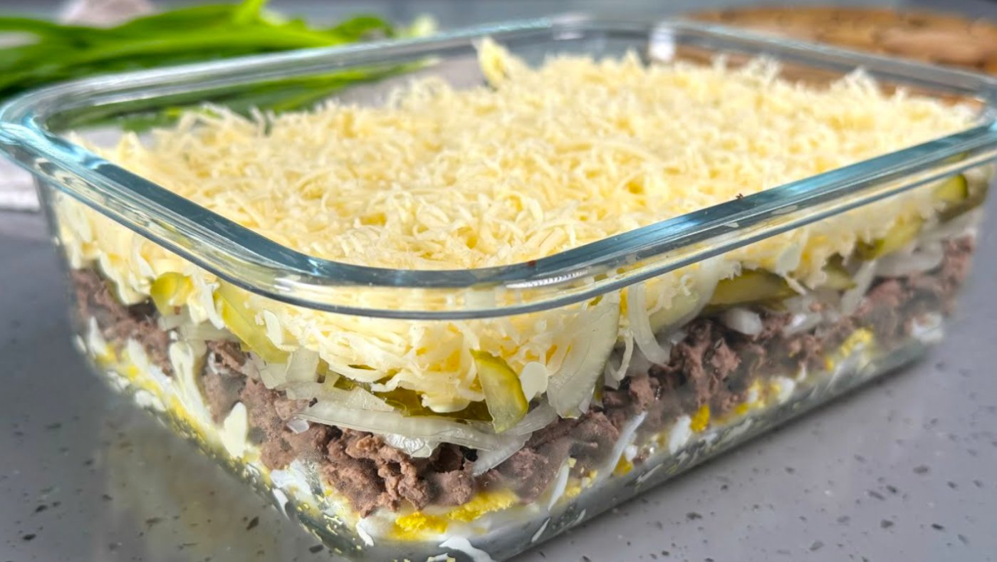 Смачний салат з курячою печінкою. 100% готуватиму ще! Секрет у приготуванні печінки