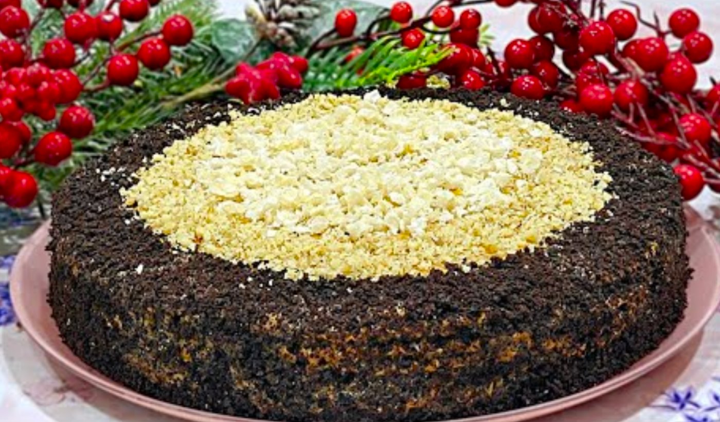 Маковий торт з вафельних коржів! Без випічки - На Новорічний святковий стіл 2026