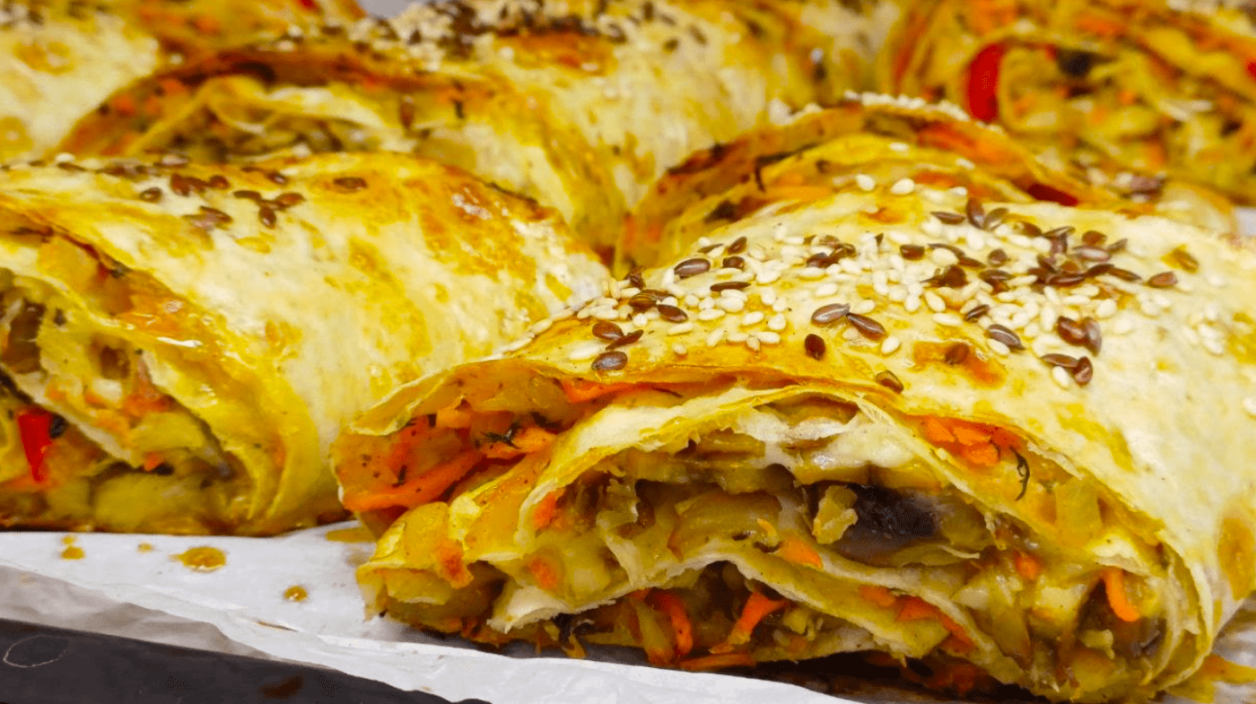 Шикарний рецепт закуски з лаваша на святковий стіл! Проста, але шалено смачна