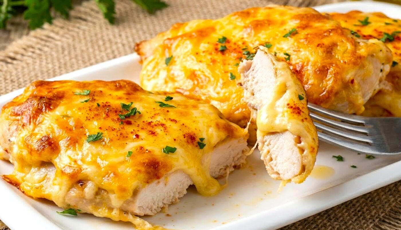 Шукаєте щось нове? Спробуйте цей швидкий шніцель з курки та сиру, приготований з курячого філе!