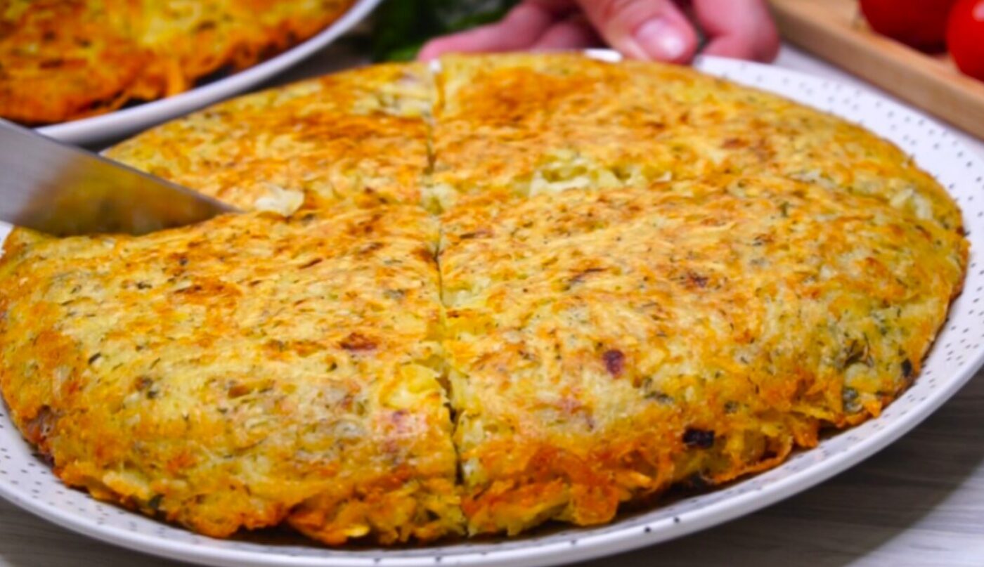 Картопляний пиріг на сковороді! Такий собі Карпатський Дерун Гігант