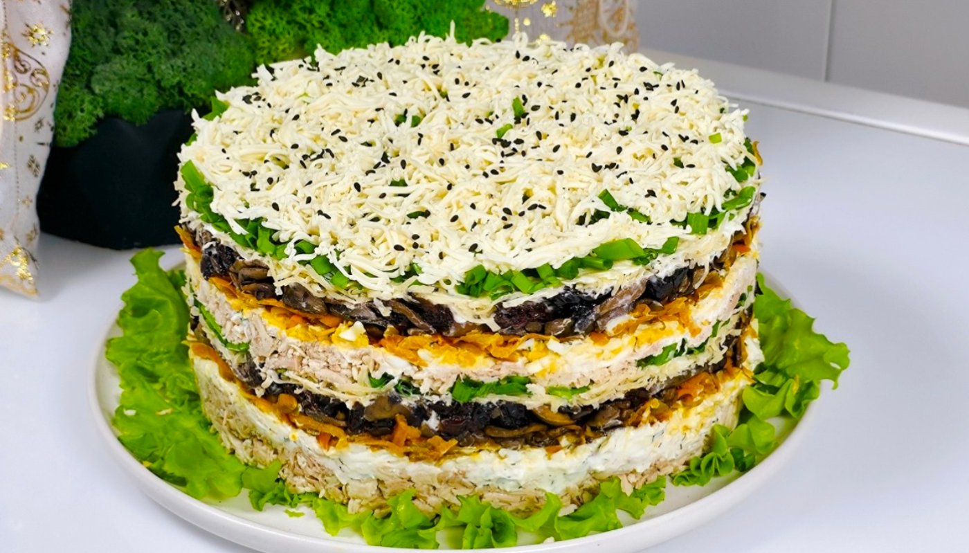 Не уявляю жодного свята без цього салату! Неперевершений "Засніжений ліс" - король святкового столу