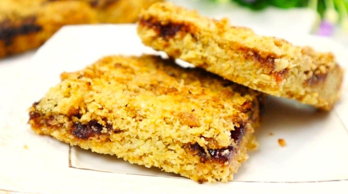 вівсяне печиво з варенням до чаю