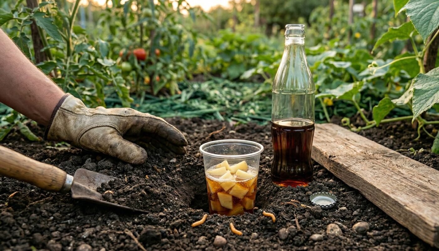 Тест кока-колою: як за допомогою газованки за ніч дізнатися, чи є у вас на ділянці дротяник.