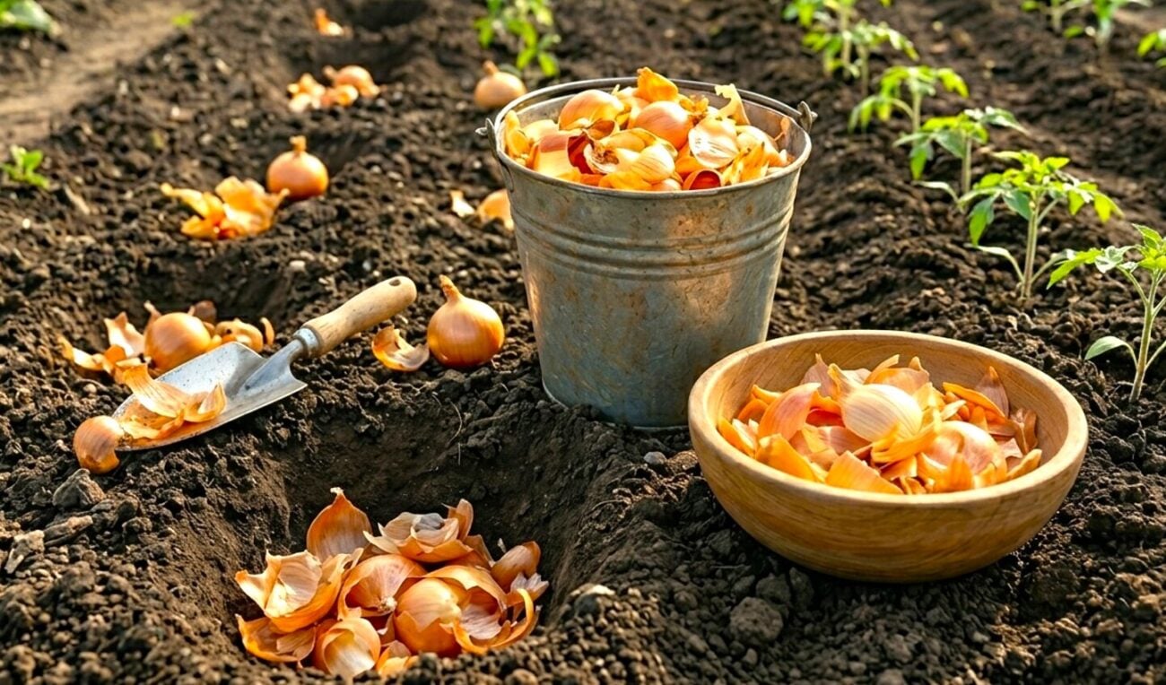 Цибулеве лушпиння і ще 2 добавки кладу в лунку при посадці томатів: урожай збираю відрами без хімії