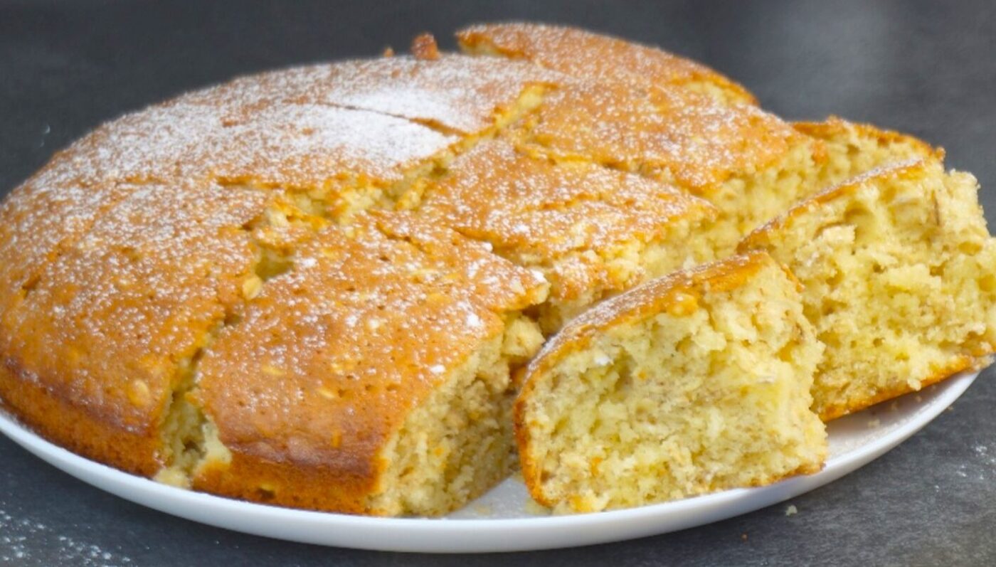 Беру склянку вівсянки і за 30 хв смачний пиріг до чаю: принесла на роботу, всі подумали, що це горіховий