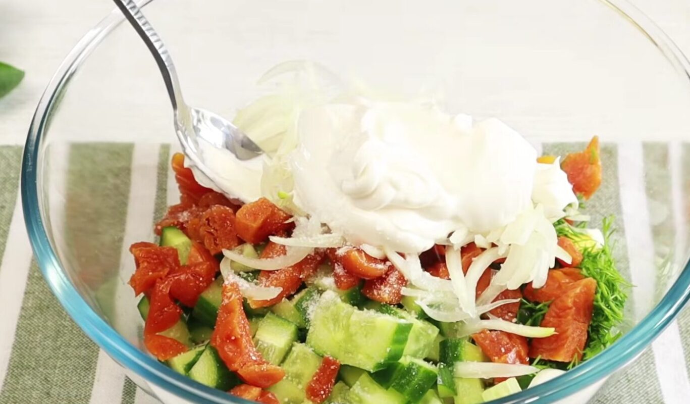 салат з курки капризна мадам