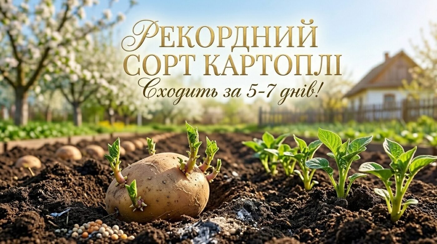 Картопляний рекорд 2026: сорт, який пробивається крізь ґрунт за 5-7 днів