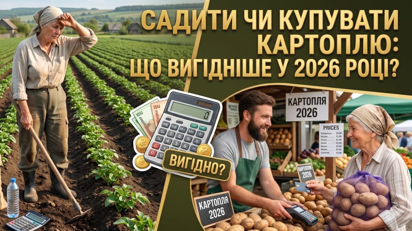 Садити чи купувати картоплю: що вигідніше у 2026 році?
