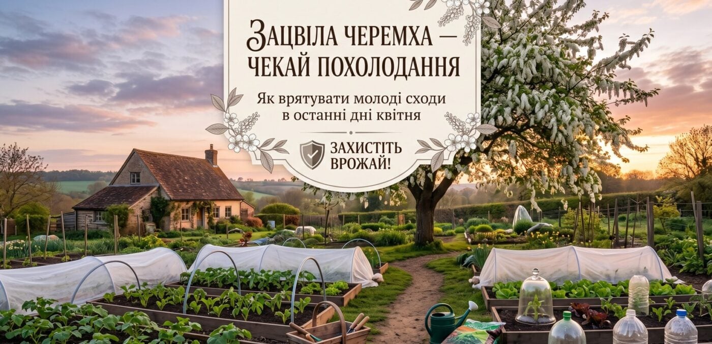 Зацвіла черемха - чекай похолодання: як врятувати молоді сходи в останні дні квітня