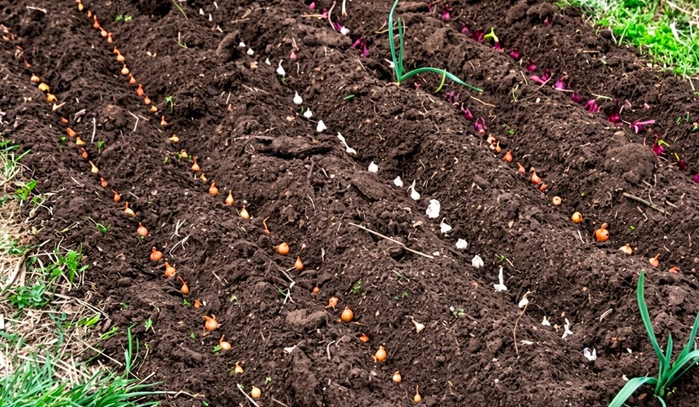 Коли садити цибулю сівок навесні: 1 правило глибини + 2 добавки в лунку - цибуля не дрібніє