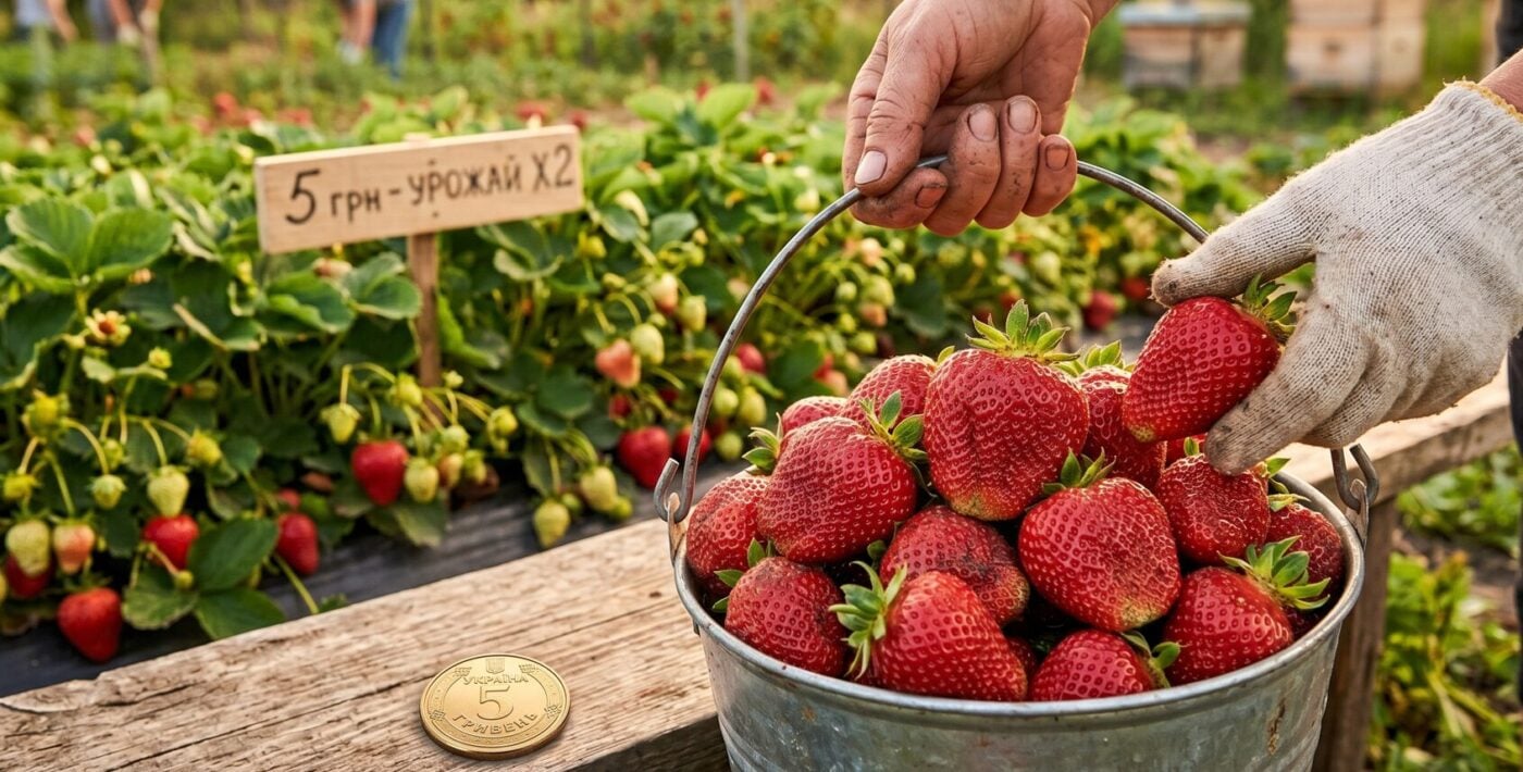 Поки інші рахують копійки на ринку, я збираю відрами: як за 5 гривень подвоїти врожай полуниці