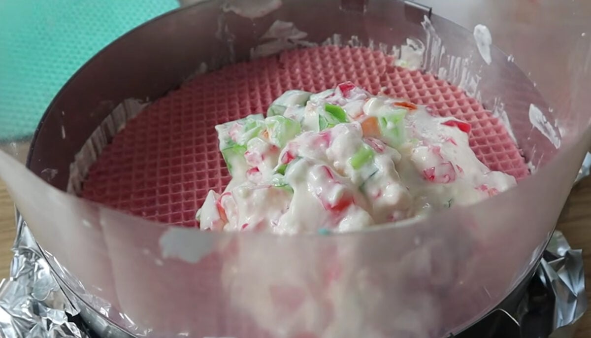 Вафельний пляцок з желе