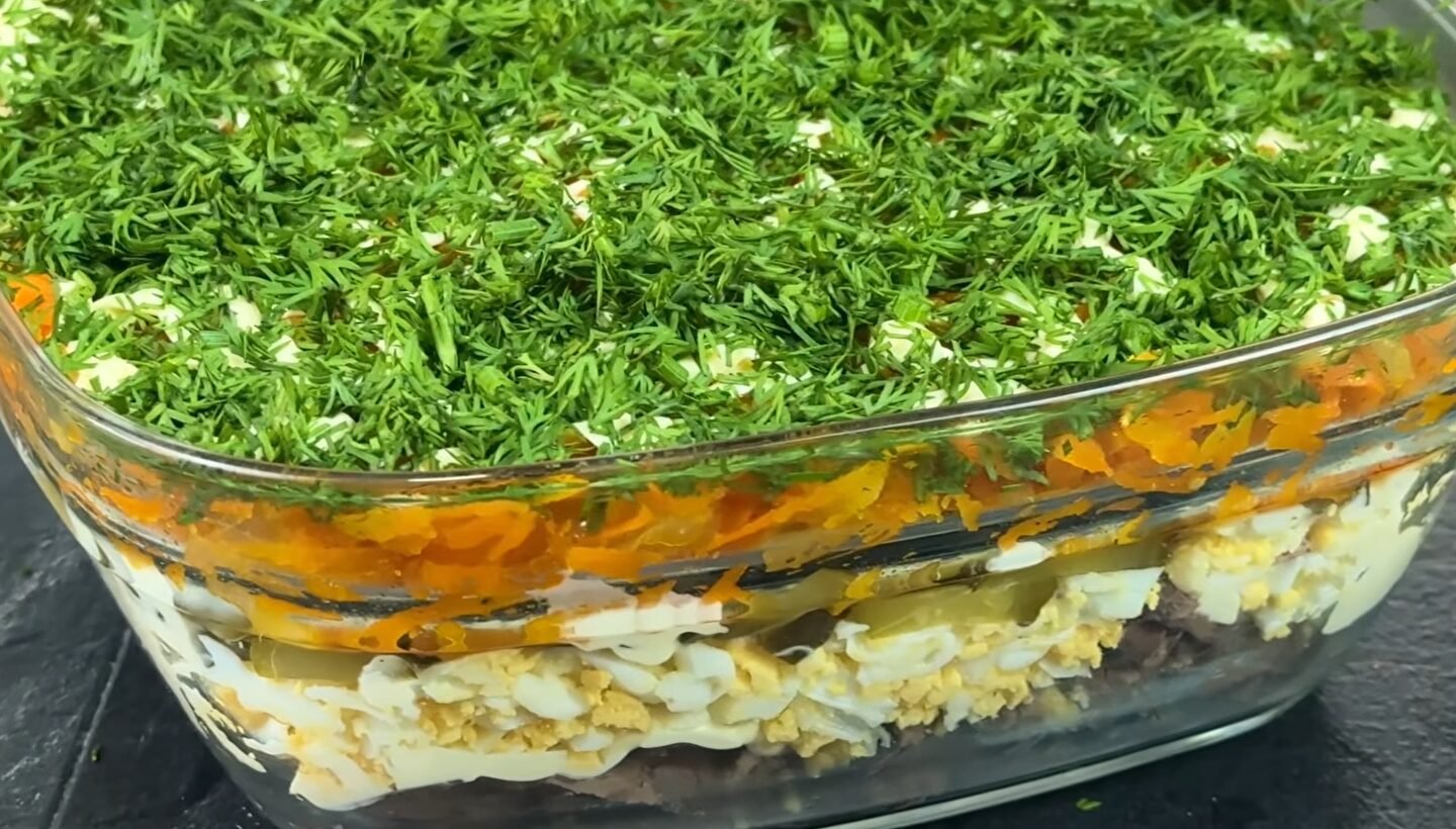 салат з курячої печінки