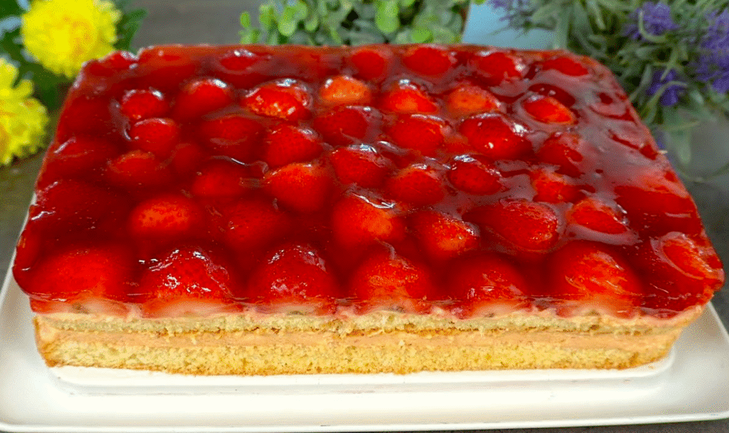 "Ідеальний" полуничний торт всього за кілька хвилин! Усім подобається цей рецепт!