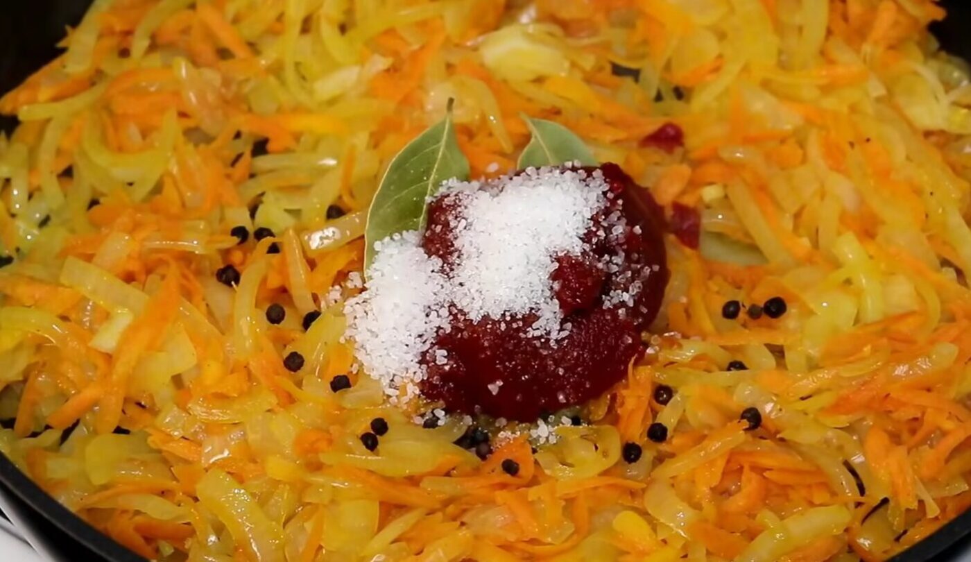 смажений хек з овочами