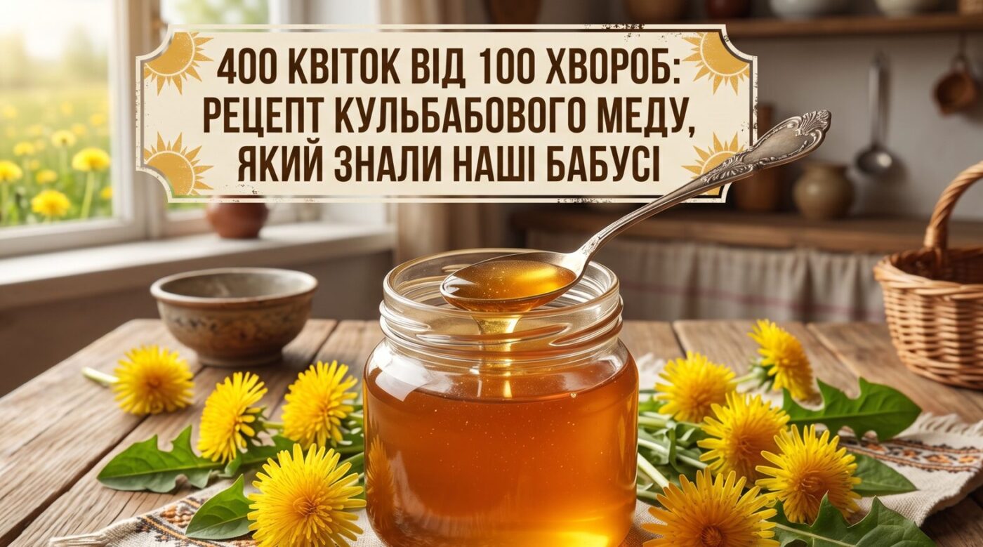 400 квіток від "100 хвороб": Рецепт кульбабового меду, який знали наші бабусі.