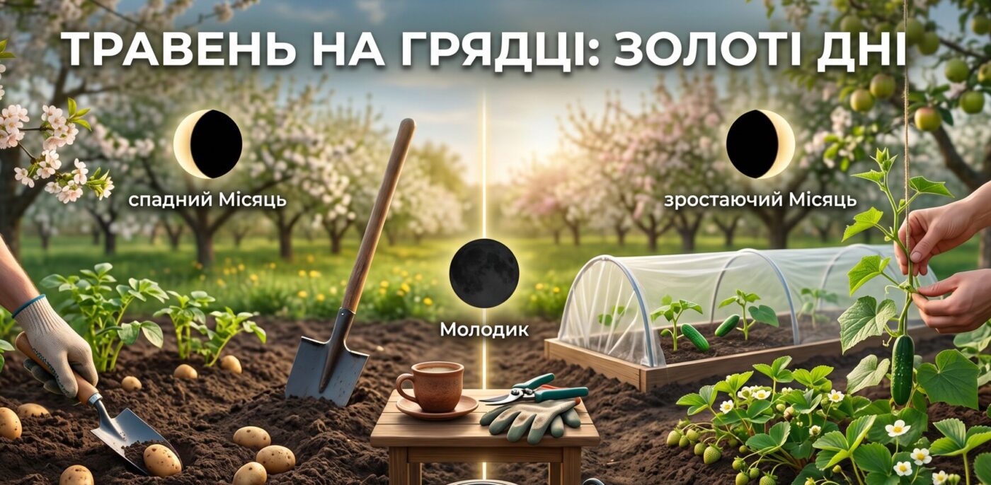 Місячний посівний календар на травень 2026: Золоті правила багатого врожаю
