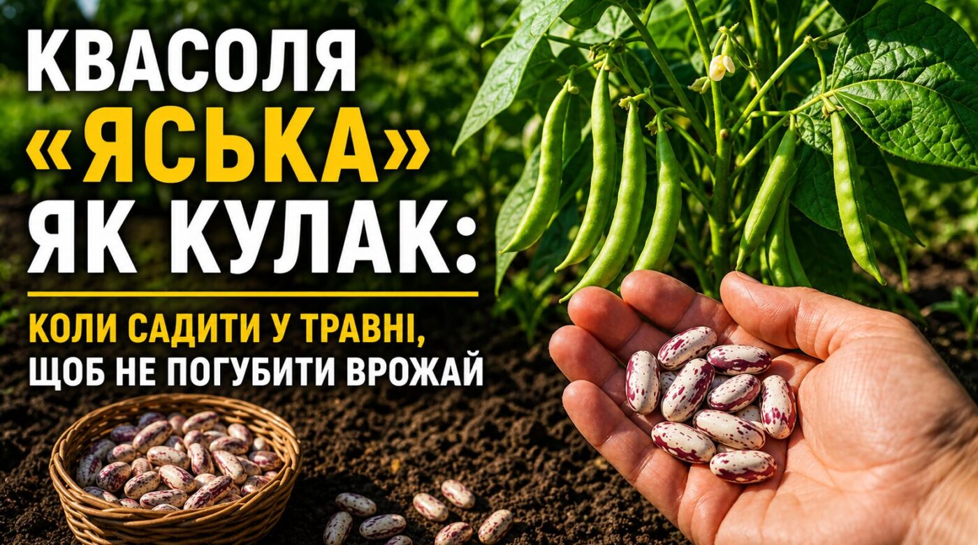 Квасоля "Яська" як кулак: коли садити у травні, щоб не погубити врожай