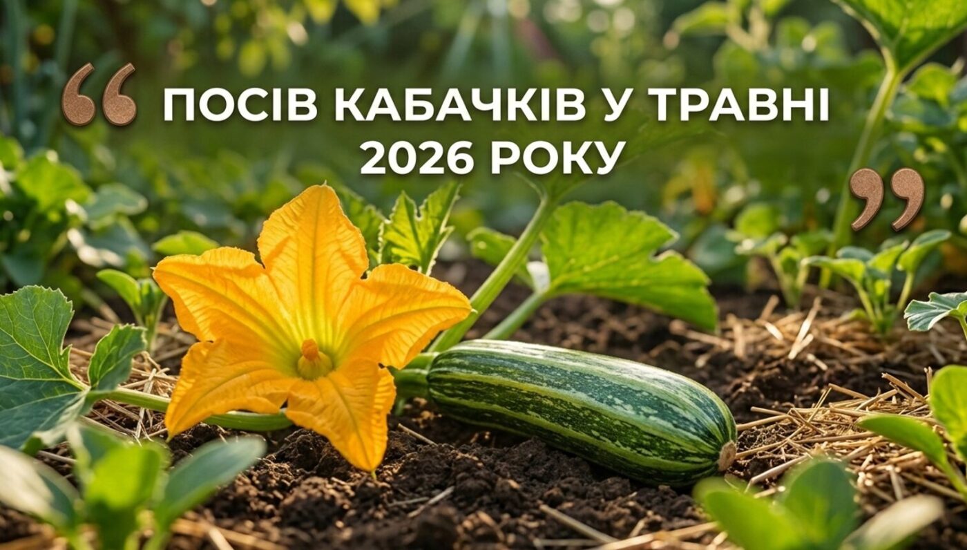 Коли і як сіяти кабачки у відкритий ґрунт у травні 2026 року