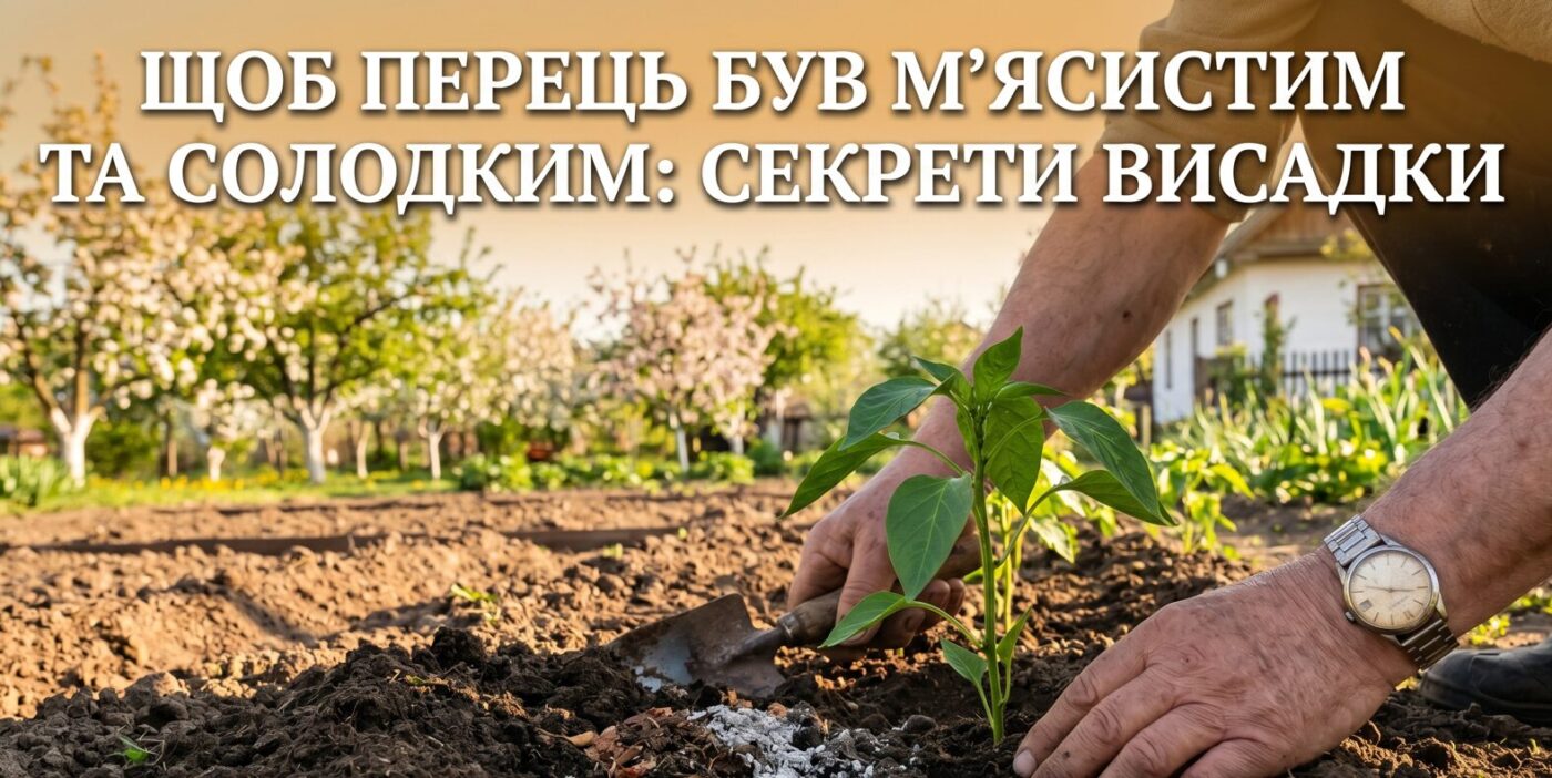 Перець буде м'ясистим та солодким: що покласти в лунку при висадці в середині травня
