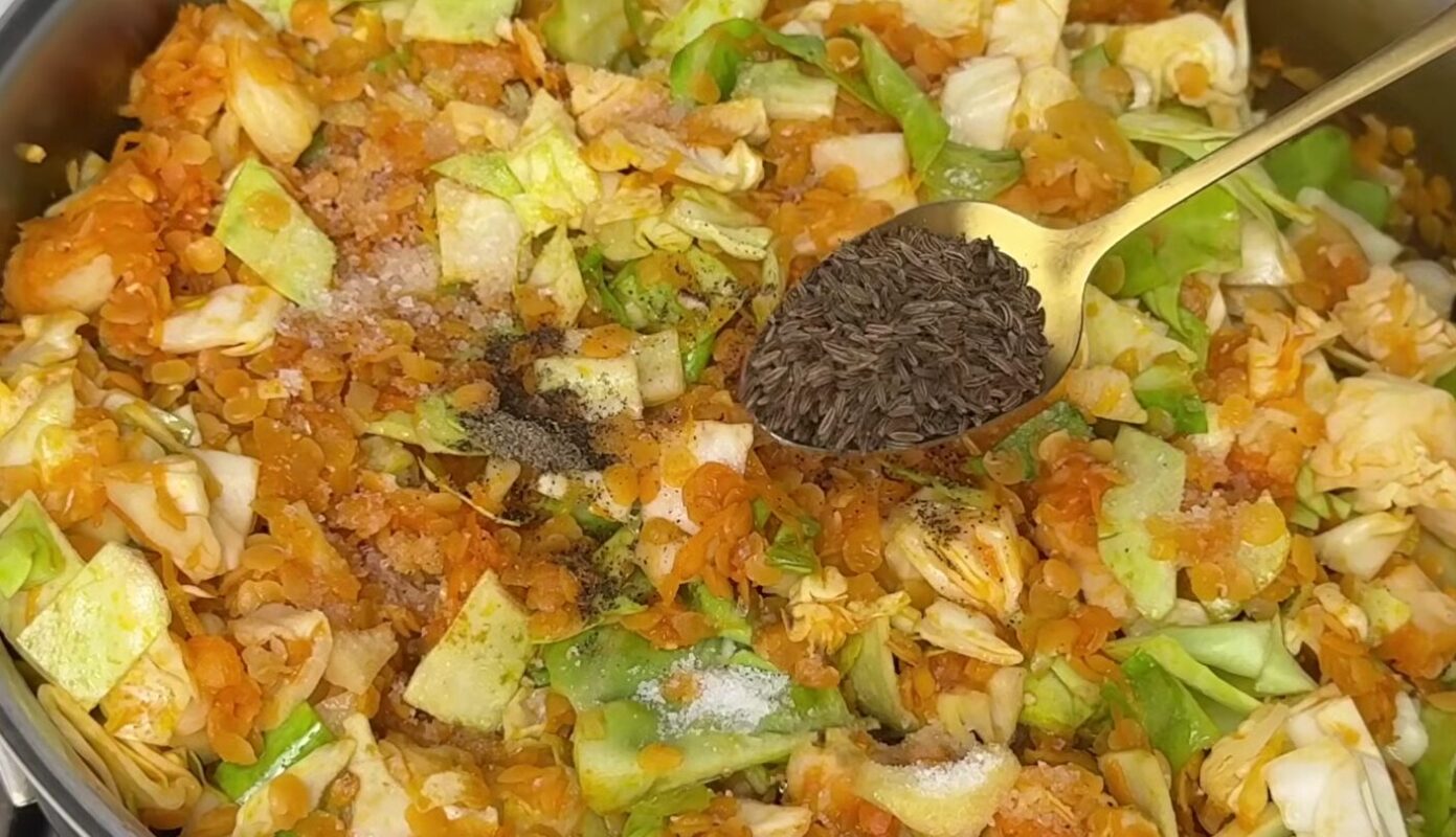 капуста з сочевицею